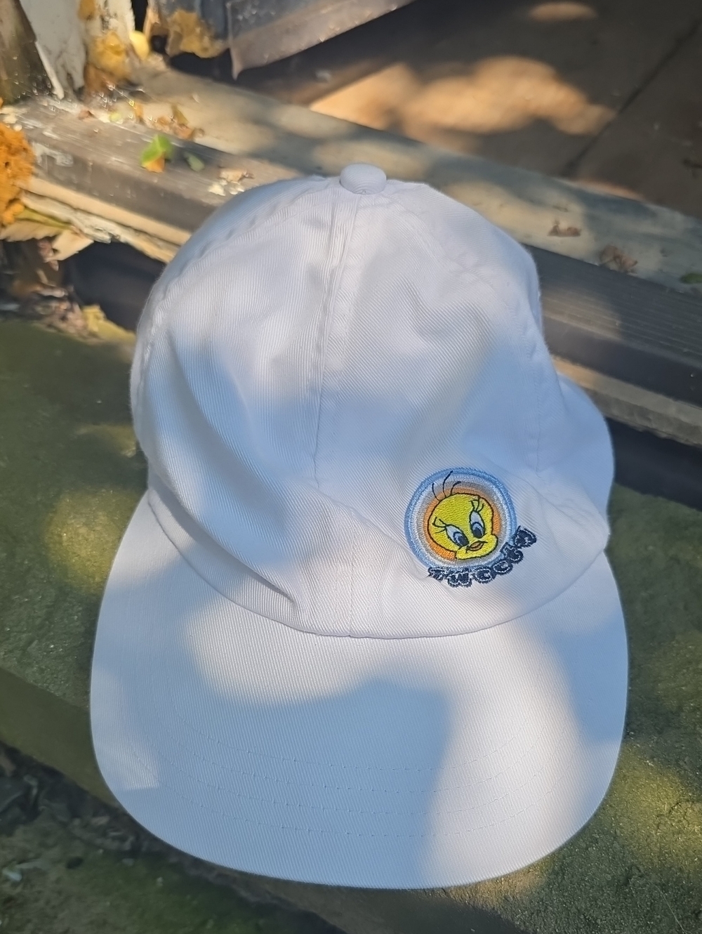 Warner Bros. White Looney Tunes Tagged Baseball Cap